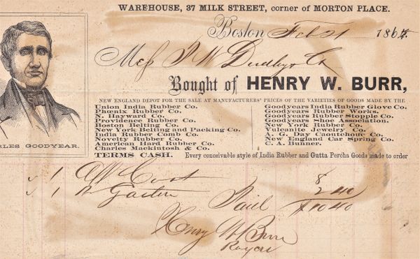 Receipt from Henry W. Burr