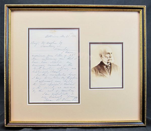 Original Photograph and Letter of Confederate General Isaac R. Trimble / SOLD