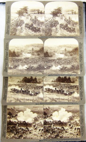 Panoramic Stereoview of Gettysburg / Sold