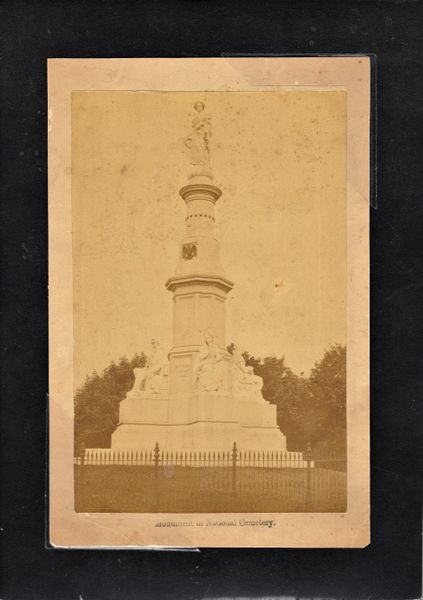 National Cemetery Gettysburg Albumen