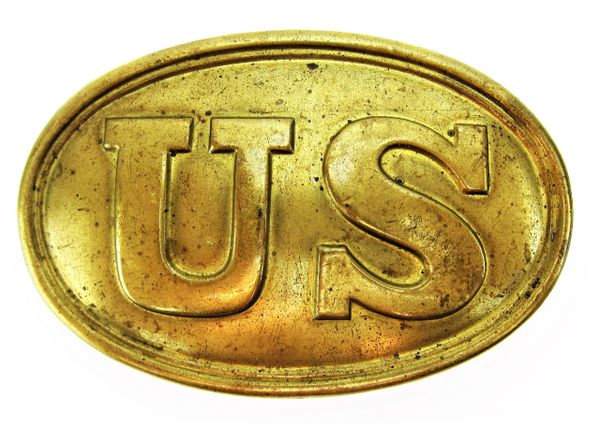 US Belt Plate with Arrowhead Hooks / SOLD