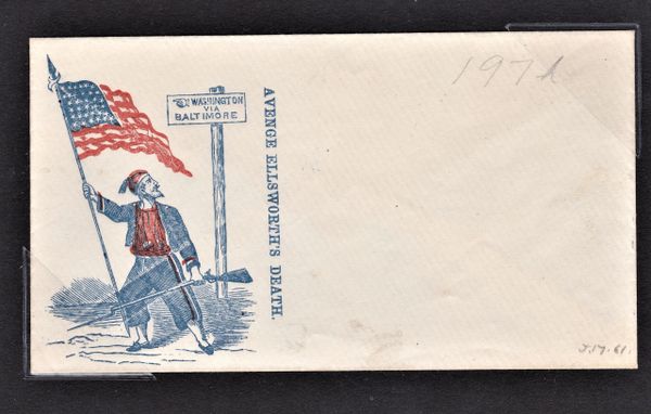 Colonel Elmer Ellsworth Mourning Envelope / SOLD