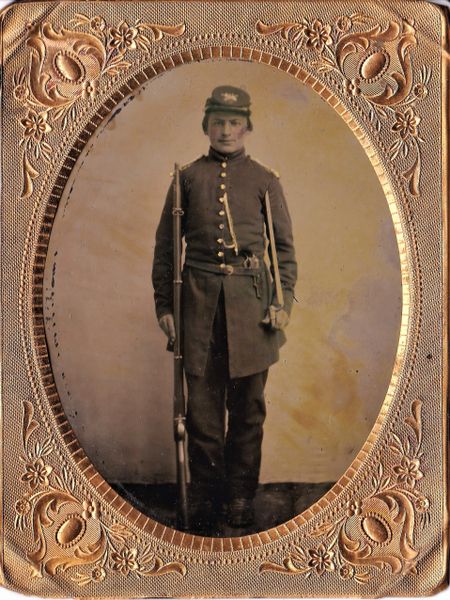 1/4th Plate Tintype of Union Private