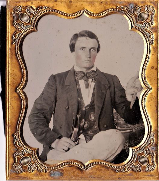 Ambrotype Holding a Sheffield Bowie Knife