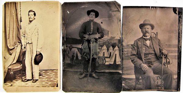 Three Photographs of William W. Harding 11th Pennsylvania Cavalry / Sold