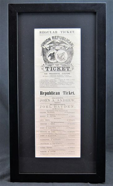 Republican Ticket For Presidential Electors Edward Everett and Whitting Griswold of Massachusetts / SOLD