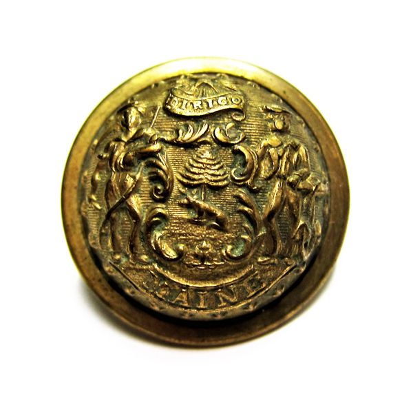 Maine Staff Officers Coat Button / SOLD