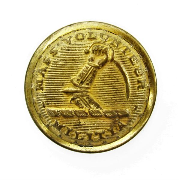 Massachusetts Volunteer Militia Coat Button / SOLD