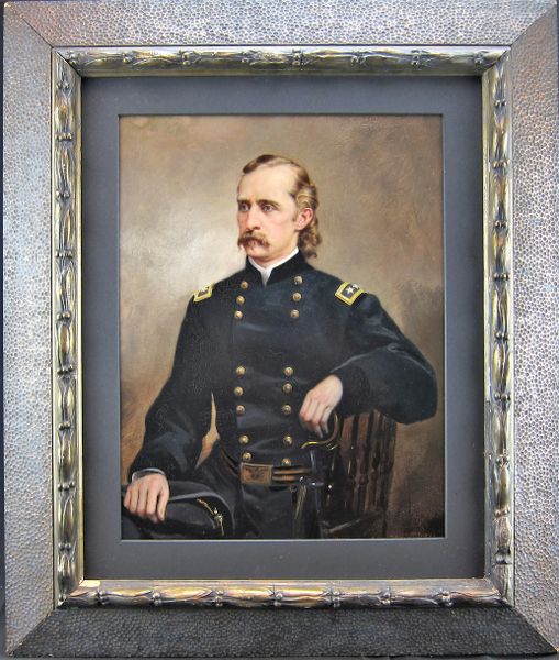 Original Oil Painting of George Armstrong Custer Painted by Noted Artist Llyod Branson
