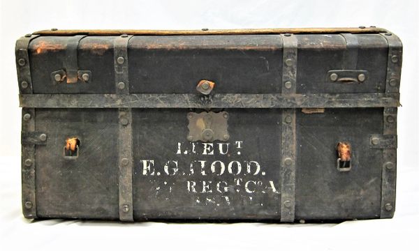Trunk Identified to Lieutenant E. G. Hood, 35th Mass, WIA Antietam, MD / Sold