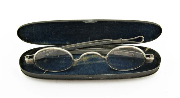 Civil War Eyeglasses with Case / Sold