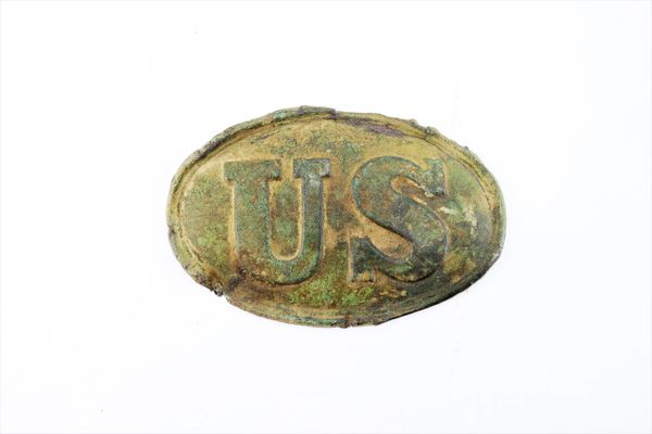 US Pattern 1839 Cartridge Box Plate Found at the Peach Orchard Gettysburg