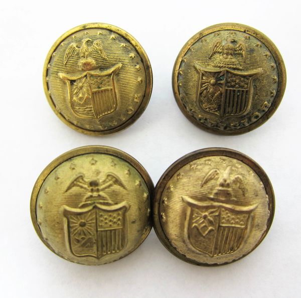 New York Coat Size State Seal Uniform Button