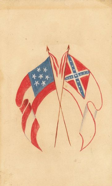 Hand Painted Battle Flags CDV / SOLD