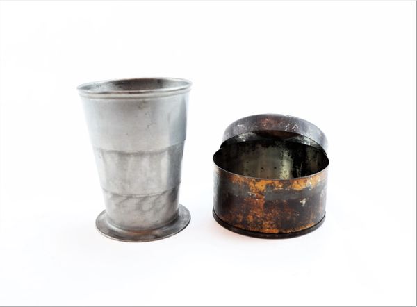 Civil War Collapsible Cup with Case / SOLD