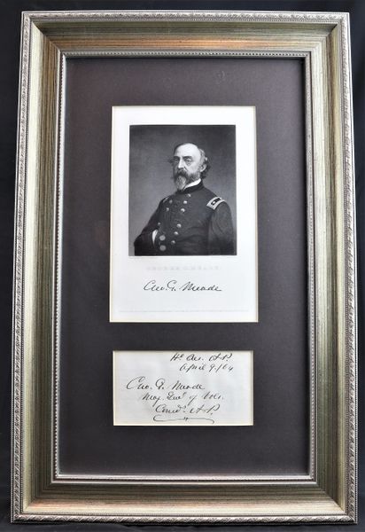 General George Gordon Meade Autograph