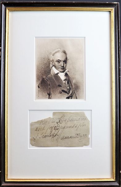 Aaron Burr Autograph / SOLD