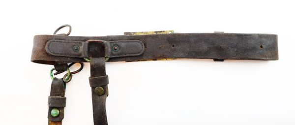 American Civil War Cavalry Buff Sword Belt - Waterloo Militaria