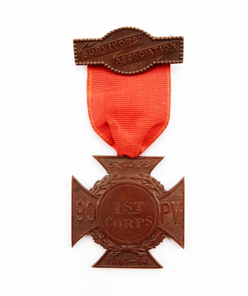 Rare Veteran's Ribbon of the 90th P.V. Survivors Association / SOLD