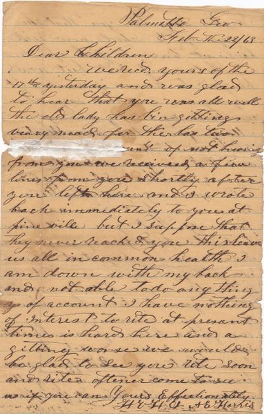 Confederate Soldier's Letter / Sold