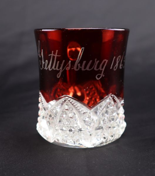 Gettysburg Ruby Glass Souvenir / SOLD