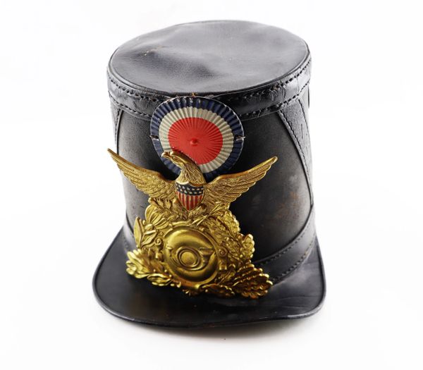 Civil War Chasseur Pattern Leather Shako / Sold | Civil War