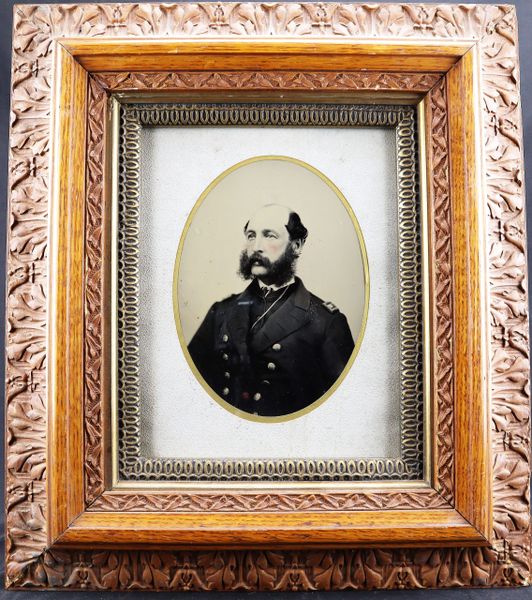 Full Plate Tintype of U.S. Navy Lieutenant