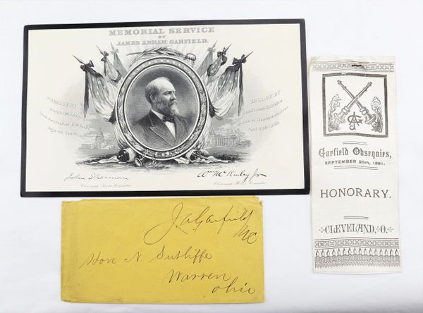 President James A. Garfield Autograph and Funeral Relics