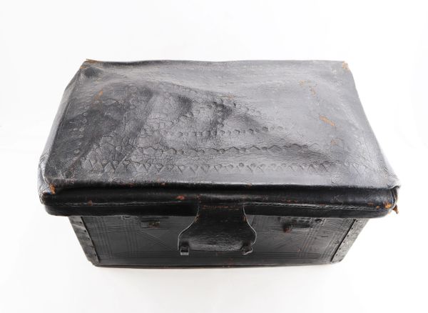 Embossed Leather Trunk / SOLD