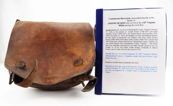 Identified Confederate Haversack / SOLD