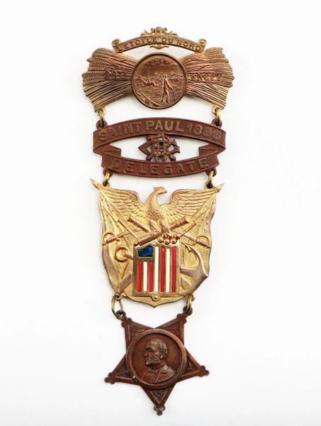 GAR Delegate Badge for the 30th National Encampment / Sold