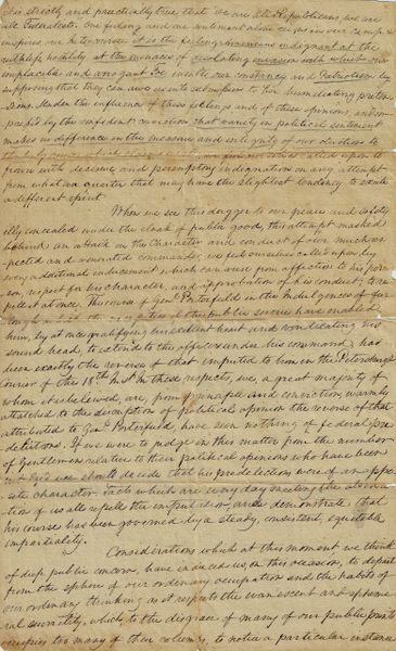 "This old document was obtained in the fall of 1863 at the house of Colonel John Thor near Brandy Station / Sold