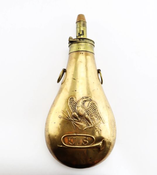 U.S. Eagle & Bugle Powder Flask / SOLD