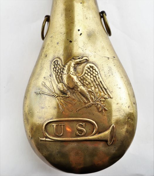 U.S. Eagle & Bugle Powder Flask / SOLD | Civil War Artifacts - For Sale ...