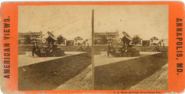 Steroview U.S. Naval Academy, Great Mortar Guns