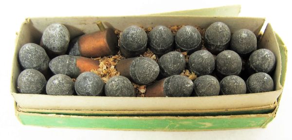 Original Box of 12 MM Pin-Fire Bullets / SOLD