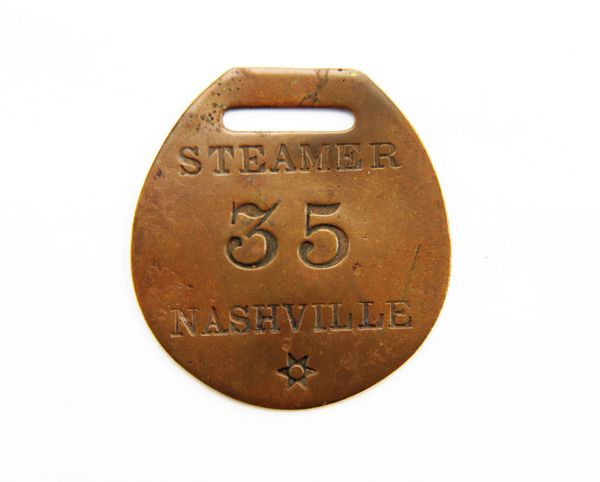 Confederate Navy Baggage Tag / SOLD