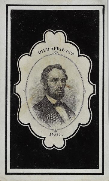 Abraham Lincoln Mourning CDV / Sold