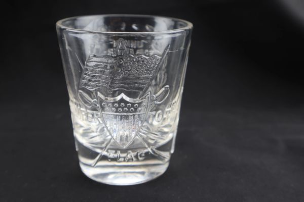 Civil War Period Patriotic Shot Glass / Sold | Civil War Artifacts ...