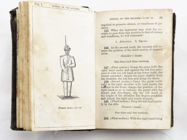 Casey’s Infantry Tactics – Vol. I Inscribed by Captain Frank E. Gates 157th New York Infantry Wounded in Action at Gettysburg / SOLD