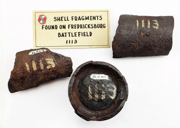 Artillery Shell Fragments from the Battle of Fredericksburg