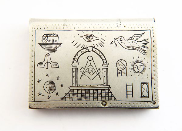 Masonic Match Safe / Sold