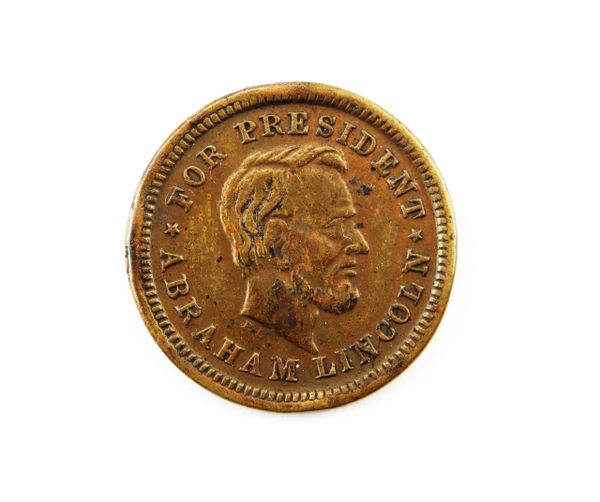 1864 Abraham Lincoln Political Campaign Token / Sold