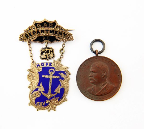 Pair of Rhode Island G.A.R. Badges / SOLD