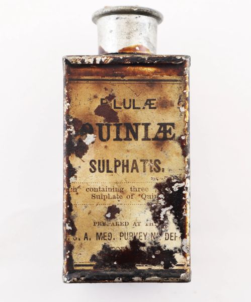 Civil War Quinine Tin / Sold