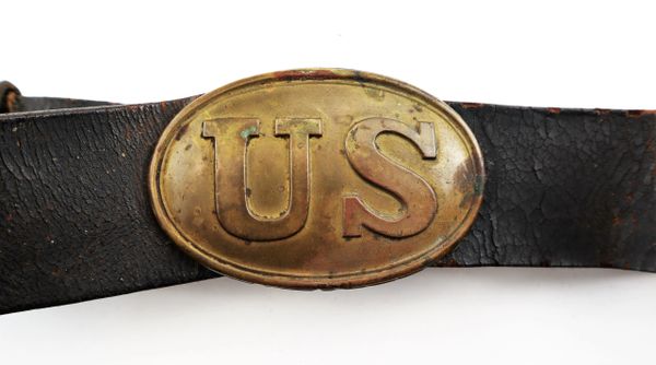 U.S. Belt Plate and Original Belt / SOLD