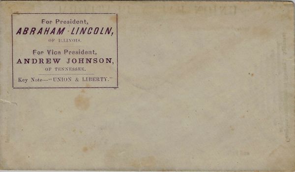 Abraham Lincoln Campaign Cover / Sold