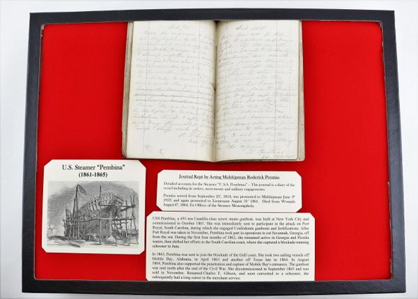 Journal Kept by Acting Midshipman Roderick Prentiss / SOLD