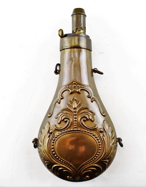 Brass Antique 1860's Powder Flask