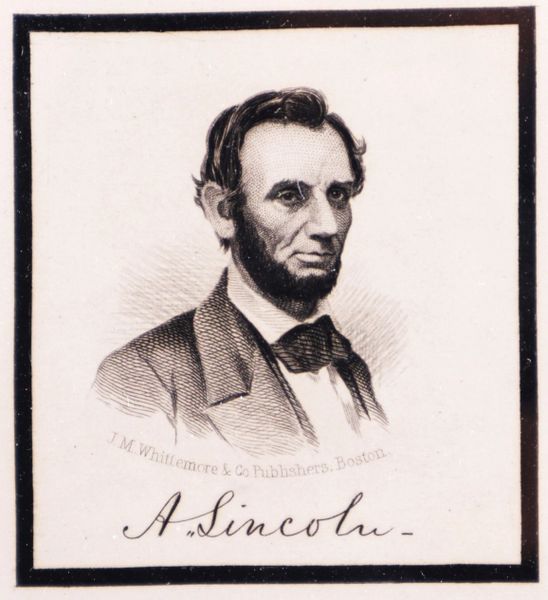 Abraham Lincoln Mourning Engraving / SOLD